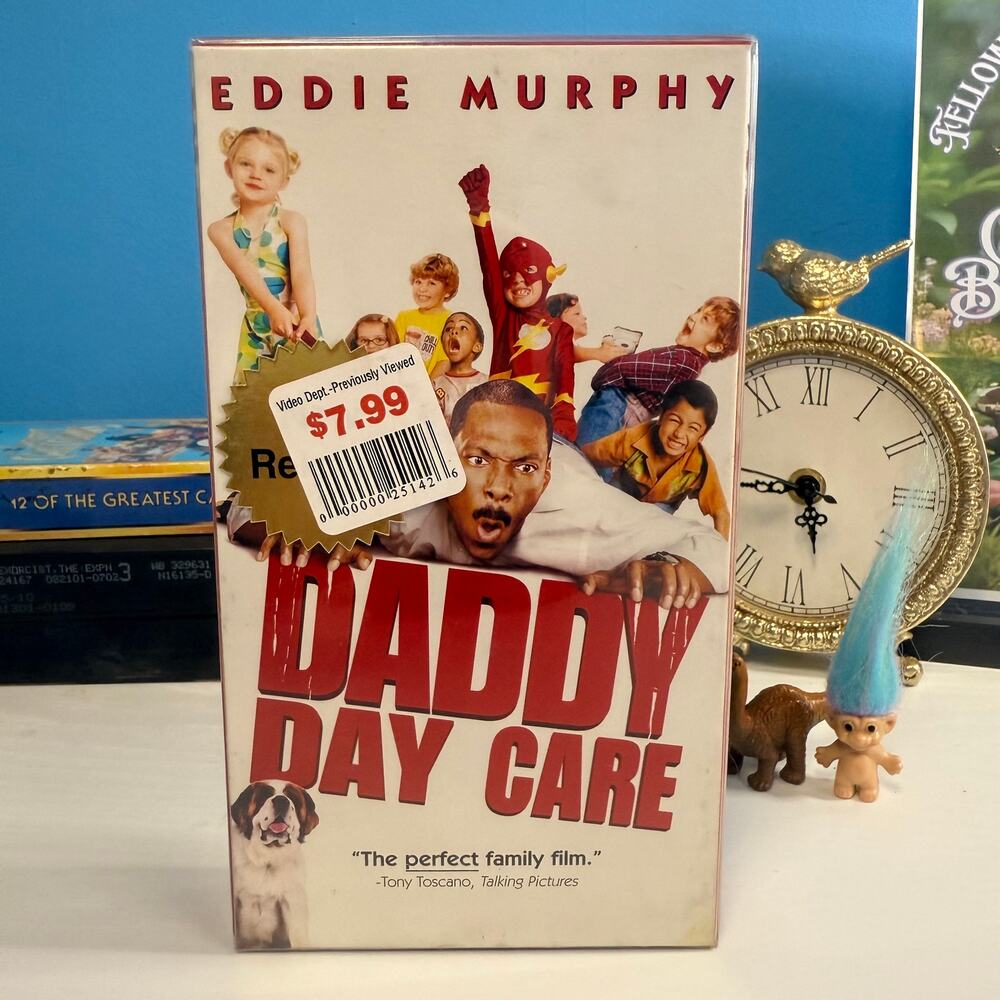 Daddy Day Care (2003) VHS Eddie Murphy Family Comedy Slipcover Tested